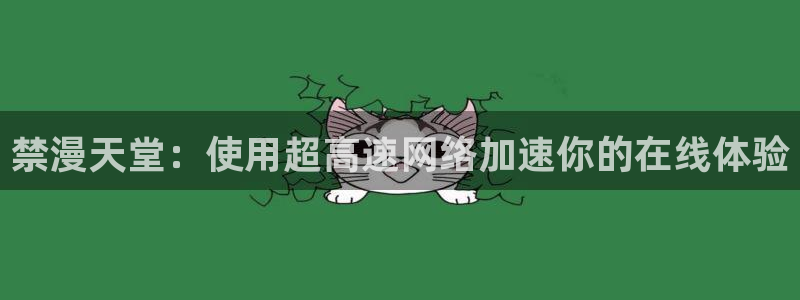 age漫画网：禁漫天堂：使用超高速网络加速你的在线体验