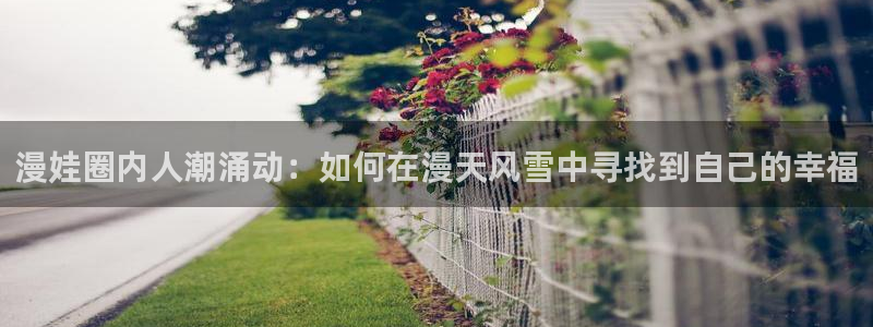 下载喵趣漫画：漫娃圈内人潮涌动：如何在漫天风雪中寻找到自己的幸福