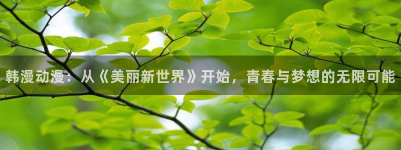 kakaopage韩漫官网：韩漫动漫：从《美丽新世界》开始，青春与梦想的无限可能